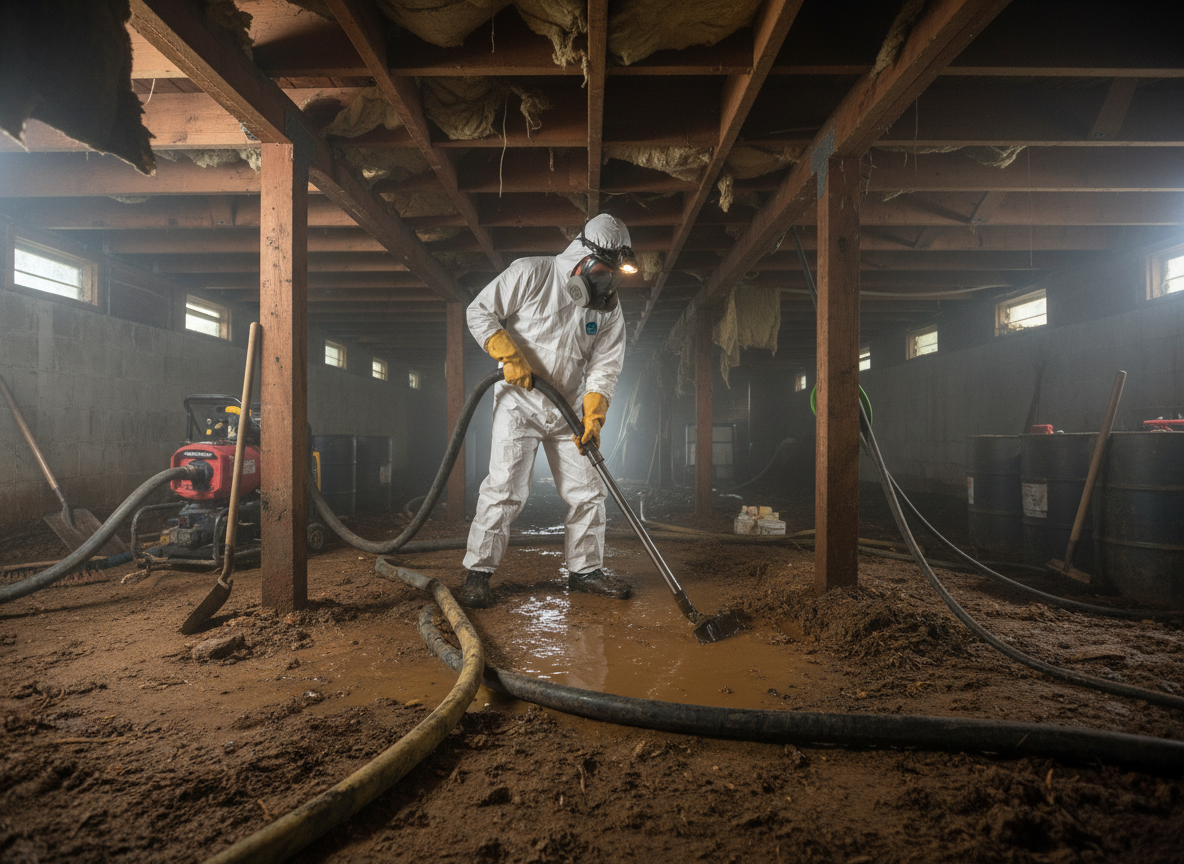 Crawl Space Sewage Cleanup in Roswell, NM